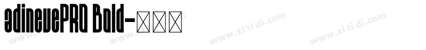 adineuePRO Bold字体转换